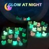 120 Mini Patos De Resina Luminosos Que Brillan En La