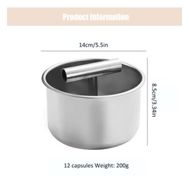 Stainless Steel Meatball Maker -Manual Press Tool for Uniform Balls, Kitchen Tool with Non-Stick Plunger, Easy-Clean Design for Home (Silvery)