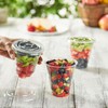 GUSTO [100 Count] Clear Flat PET Plastic Lids (No Hole)