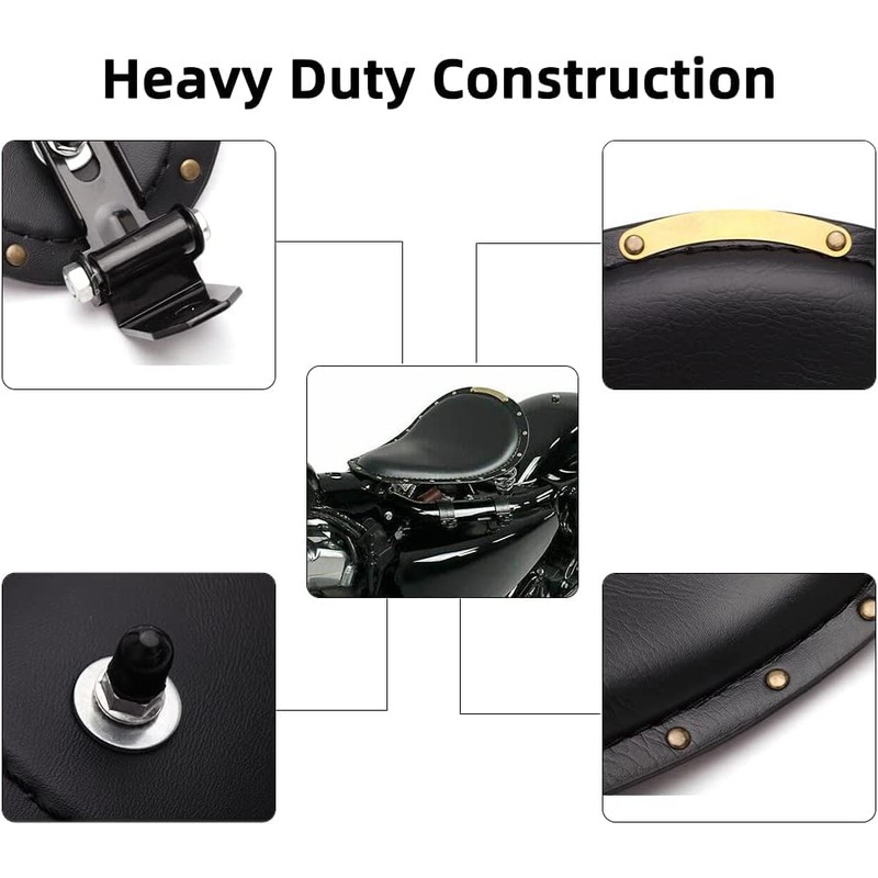 Black Motorcycle Solo Seat Fits for Sportster XL 1200 883