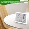 WIYETY White Digital Alarm Clock: Small Travel Alarm Clock Digital