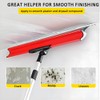 Drywall Skimming Blade Set,Stainless Steel 12",22",32" Skimming Blades with 35"-80"