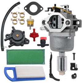 594593 17.5HP Carburetor Fits for 791858 792358 793224 794572 14.5HP-21HP Engines Replace 31G777 31N707 31P677 31P777 with Air Fuel Filter & Fuel Pump