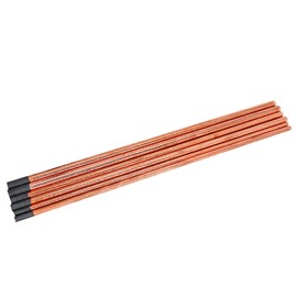 Surprecision Arc-air Gouging Carbon Rods 0.16" x 13.98", Round Copper Coated Gouging Carbon Electrodes Diameter 4mm, Length 355mm(Package: 10pcs)