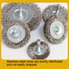 10PCS Professional Wire Wheel Brush Set, Stainless Steel Cup Wire