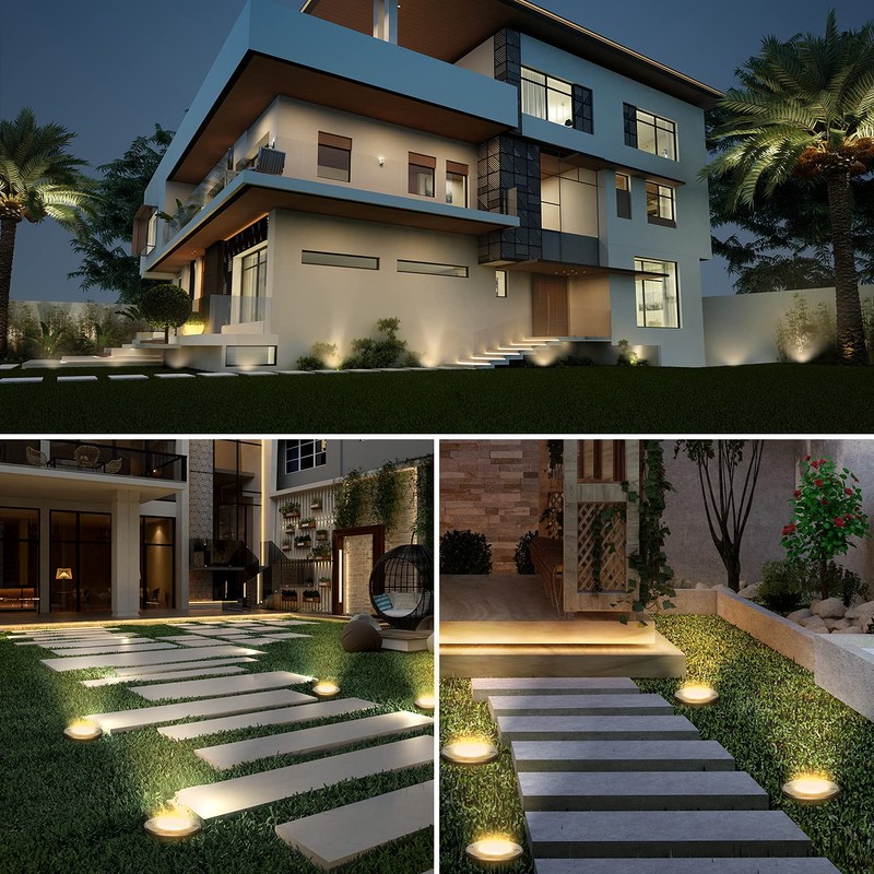 JESLED Outdoor Landscape Lights, 6W LED In Ground Well Lights,