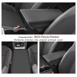 SKTU Armrest Cover Compatible with Dacia Duster 2024 2025 Armrest Pad Centre Armrest Protective Cover