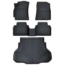 Auxko All Weather Floor Mats Cargo Mat Fit for 2025 Kia K4 Sedan TPE Liners Accessories for Kia K4 Sedan 2025 All Season Guard Odorless Anti-Slip Floor Mats Cargo Liner