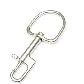 Dsdhuf 110MM Stainless Steel Diving Bolt Snap Hook Scuba Diving Single Ended Hook BCD Accessories Diving Equipment