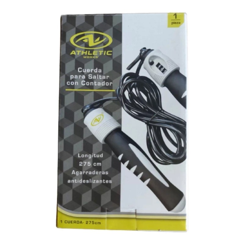 AW Cuerda Para Saltar Ajustable Con Contador Integrado
