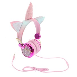 Gatuida Boy Girl's Headphones Volume Control Wired Over-Ear Headset for Boys and Girls Compatible Smartphones and Computers for School and Travel