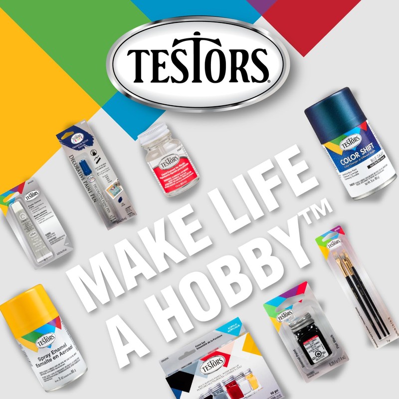 Testors 1150TT Enamel Paint, 0.25 Oz, Flat Red