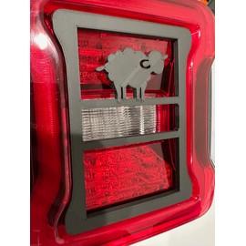 Sheep Cute in 3D for Jeep Wrangler Led Version JK/JKU/JL Rear Tail Light Covers (2019-2023) Led Version - sea Bahh