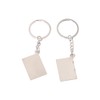 Welim Couples Keychain Lovers Keyring Silver Tone Keyring Message Icon