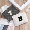 HIGH FIT Leather Pocket Cosmetic Bag for Purse,Initial Makeup Bag