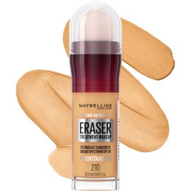 Maybelline Instant Age Rewind Eraser Foundation with SPF 20 and Moisturizing ProVitamin B5, 210, 1 Count