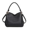 Kitise Womens Soft Vegan Leather Braided Handle Slouch Large Shopping