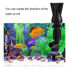Boquilla de pico de pato para bomba de acuario, 5 piezas, salida de agua de acuario, plástico de retorno, adaptador giratorio de 360 ​​°, boquilla de pico de pato para acuario(S)