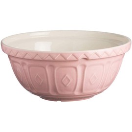 Mason Cash Colour Powder Pink S18 Chip Resistant Earthenware 26cm Mixing Bowl, Stoneware, 2 Litre/24 cm