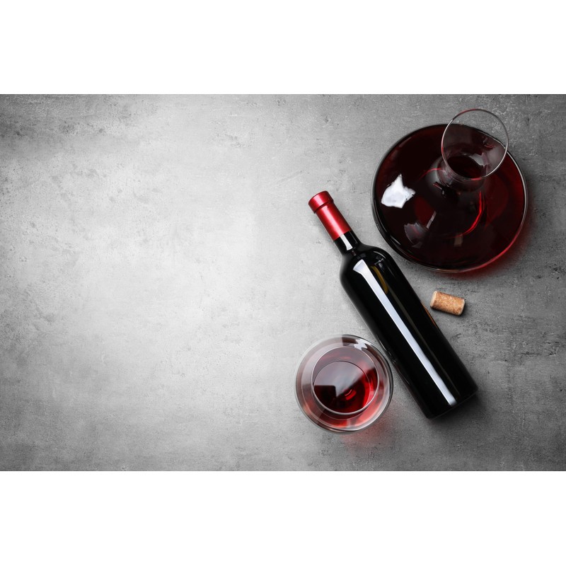 Elegant Hand-Blown Cabernet Wine Decanter/Carafe | 41 FL Oz (1212