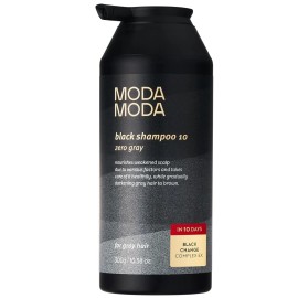 Moda Moda Zero Gray Black Hair Shampoo with Natural Black Hair Cover Stick