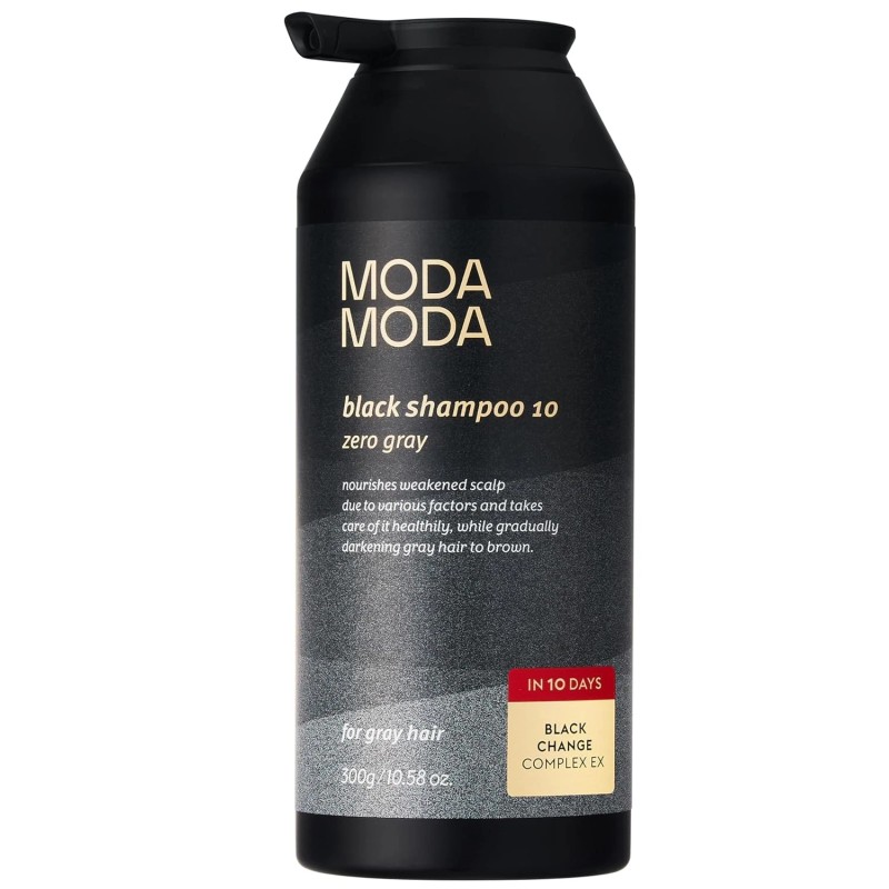 Moda Moda Zero Gray Black Hair Shampoo with Natural Black