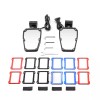 SI Flat Side Rear View Mirror w/LED Lights For Kawasaki
