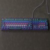 Blue Switch Mechanical Keyboard 104 Keys Backlight Ergonomic Retro Steampunk