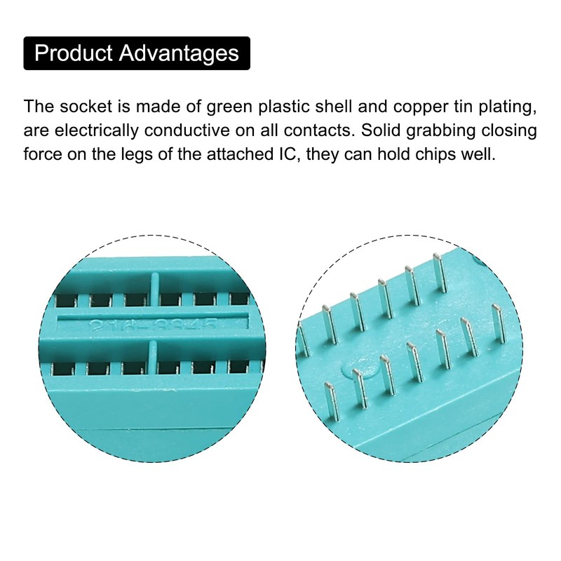 PATIKIL Universal IC Test ZIF Socket 16 Pin 2.54 mm