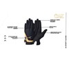 AK Horse Riding Gloves Equestrian Ladies Gloves with Bit Chain