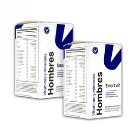 SMART VIT Paquete de 2 piezas Vitaminas y Minerales Hombres 30 capsulas c/u Suplemento alimenticio