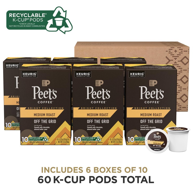 Peet's Coffee, Medium Roast K-Cup Coffee Pods for Keurig Coffee