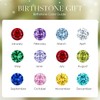 CDE Birthstone Jewelry for Women Heart Pendant Necklaces 925 Sterling