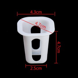 LAPOND Hydroponic Cultivation Kit 100 Pcs Planting Baskets for Indoor and Outdoor Use (White)