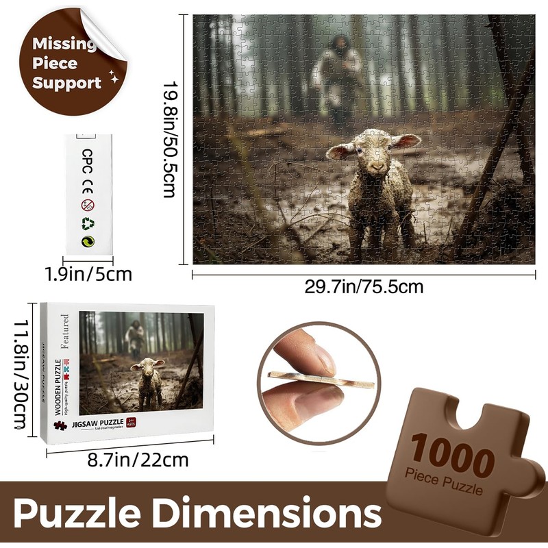 Christian Puzzles for Adults Wooden Jigsaw Puzzles 1000 Pieces Jesus