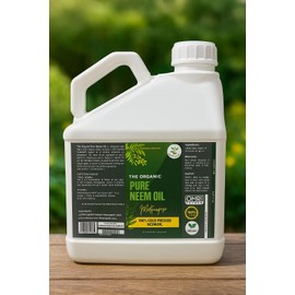PLANT MAMA Organic 100% Cold Pressed Neem Oil (1 Gallon) - Pure Neem Oil for Hair, Skin, Nails, Pets, Indoor & Outdoor Plants & Garden - Unrefined, All Natural Concentrated, Multipurpose (128 Fl oz)