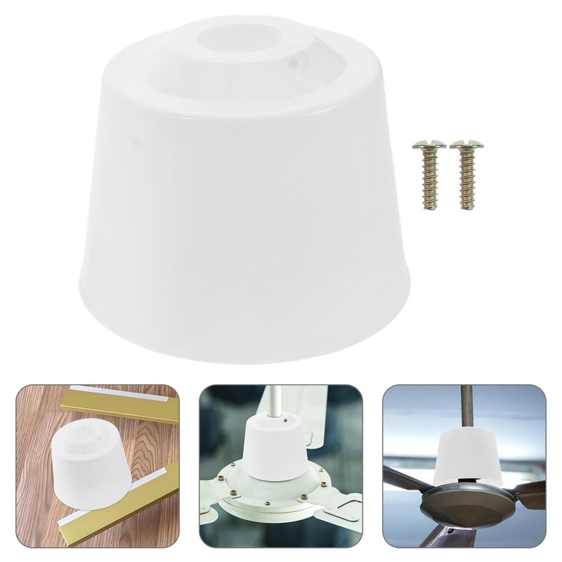 Mobestech 2pcs Ceiling Fan Cover Fan Bottom Canopy Replacement Dustproof