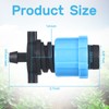 Frienda 100 Pcs Drip Tape Connector Fittings, Locks 1/4" Barb