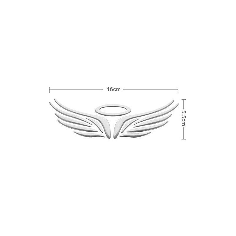 3D Wings Angel Wings Angel Car Decal Sticker Emblem Chrome