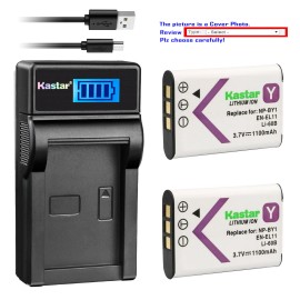 Kastar LI-60B Battery Charger Olympus FE-370 LI60B DBL70 DLI78 DB80 - 1 Slim Charger