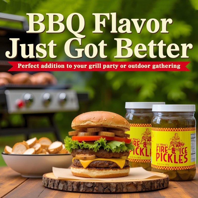 Fat Mama's Fire & Ice Pickles, 2 Pack - 32