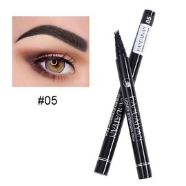 Handaiyan Waterproof 4-Pronged Eyebrow Pencil – Easy Hair-Like Strokes for Natural, Long-Lasting Brows, Smudge-Free Confidence All Day Cosmetic Makeup - Color: 05#