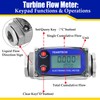 Turbine Flow Meter 3/4" inch Digital LCD Display with NPT