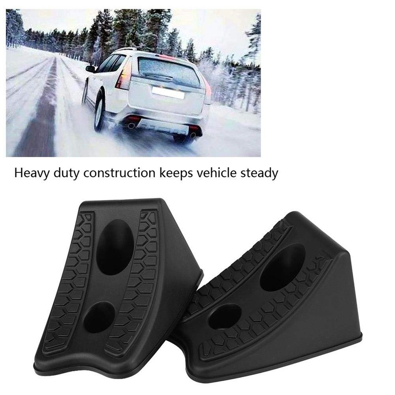 Wheel stopper, 2 pieces, car anti-slip rubber tyres, non-slip stopper,