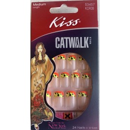 Kiss **LOOK** 2 Packs of Kiss Catwalk Nails Medium #53457 KOR08 (Invite Only)