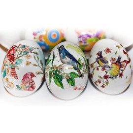 Diximus Ukrainian Easter Egg Wraps – Pysanka Egg Pysanky Supplies - Thermo Heat Shrink Sleeves - Easter Egg Decorating Kit - for 7 Easter Eggs - Watercolor
