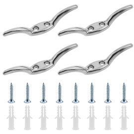 Haidong Blind Curtain Rope Clip, Blind Accessories Hook, Blind Curtain and Flagpole Blind Curtain Rope Clip Hook,Blind Curtain Safety Kit Sunshade Waterproof Cloth (4PCS)