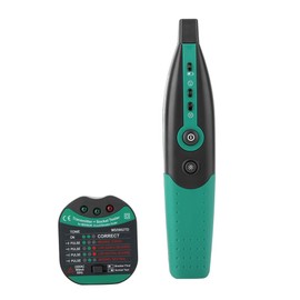 Outlet Tester, MASTECH MS5902 Automatic Circuit Breaker Finder US/EU Plug Socket Tester Tools Electrical Circuit Breaker Finder Socket Tester (EU Plug)