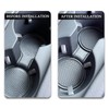 Msyuusr 4PCS Car Cup Holder Coaster, Silicone Honeycomb Auto Anti