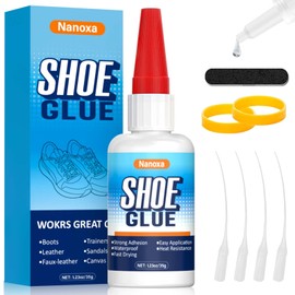 Shoe Glue 35g, Heavy Duty Shoe Glue Sole Repair Kit, Waterproof & Fast Drying Shoe Repair Adhesive for Sole, Sneaker, Leather, Boot, Heel, Sandal, Handbags and More